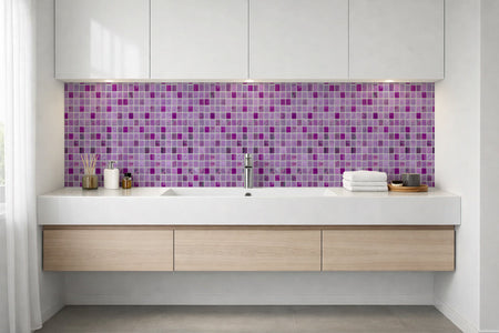 Waschbeckenrückwand Fliesenoptik