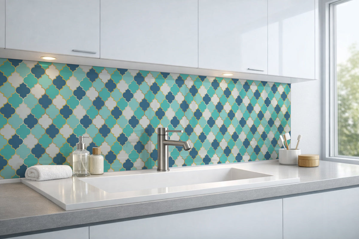 Waschbeckenrückwand Patchwork