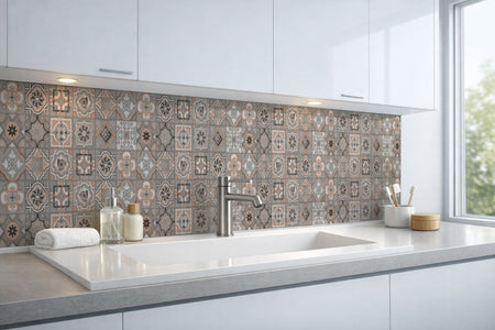 Waschbeckenrückwand Patchwork