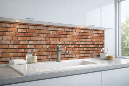 Waschbeckenrückwand Steinoptik