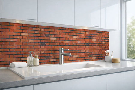 Waschbeckenrückwand Steinoptik