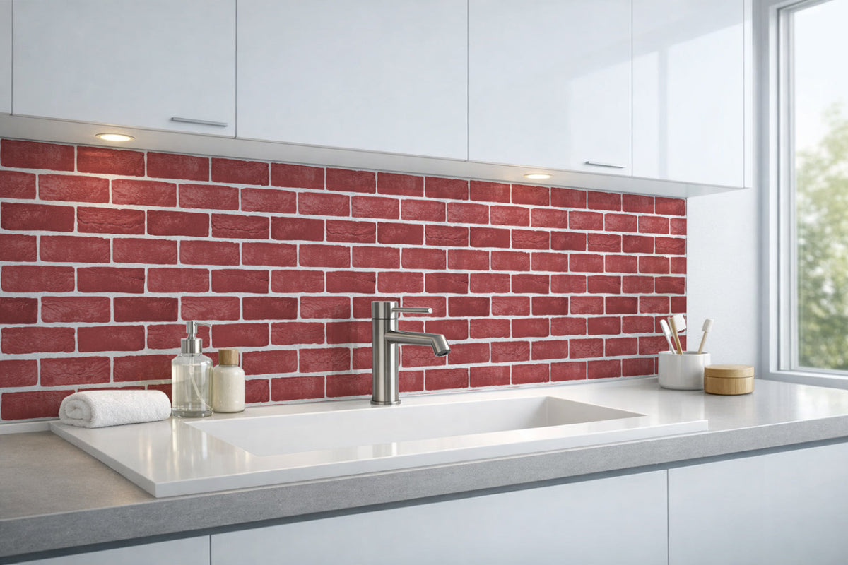 Waschbeckenrückwand Steinoptik