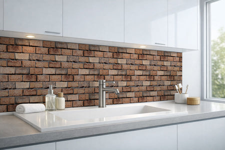 Waschbeckenrückwand Steinoptik