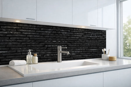Waschbeckenrückwand Steinoptik