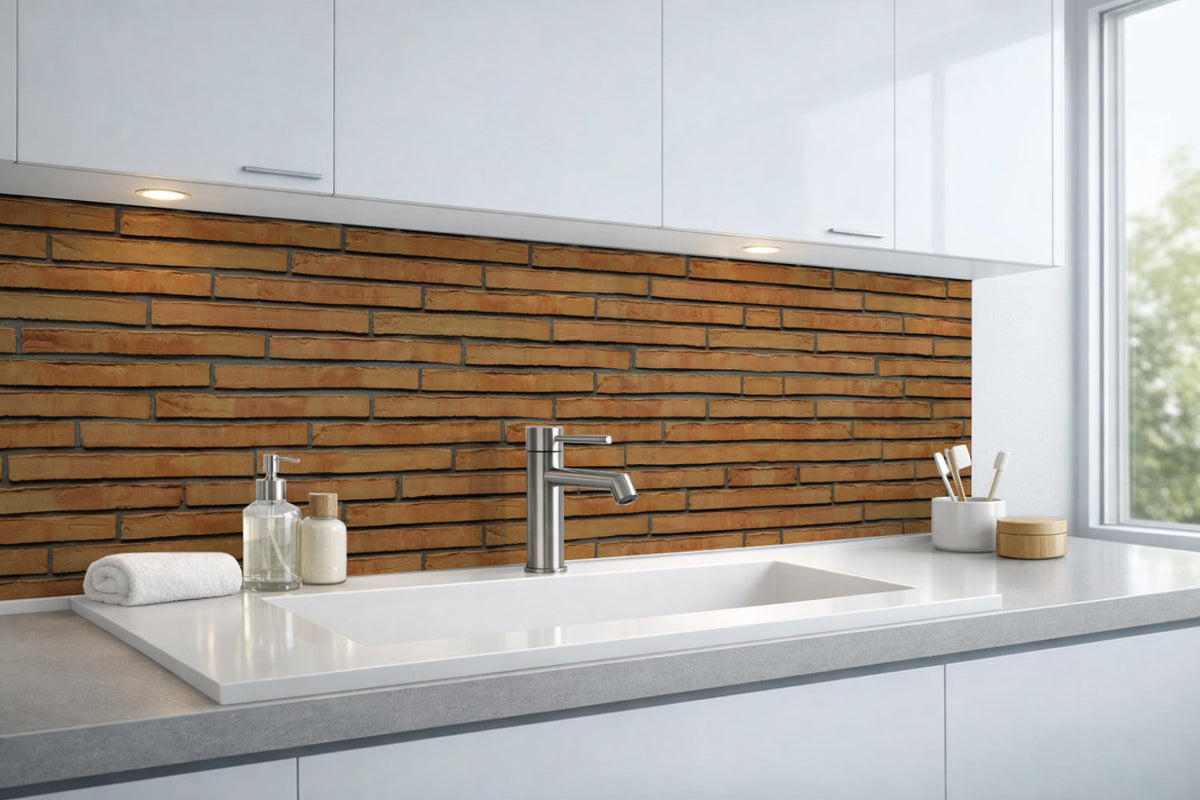 Waschbeckenrückwand Steinoptik
