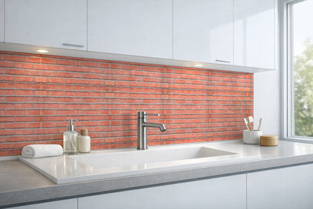 Waschbeckenrückwand Steinoptik