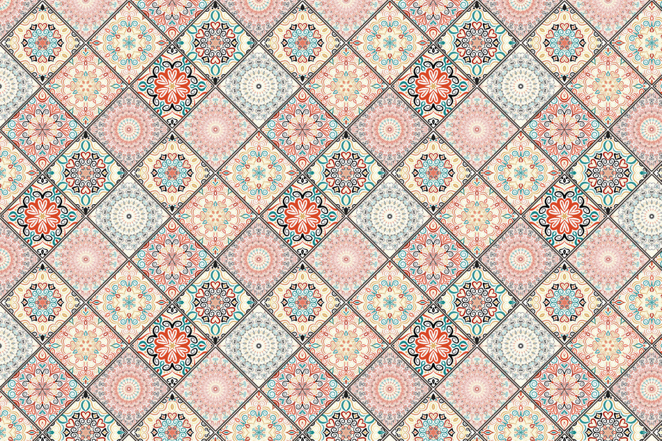 Badrückwand Patchwork