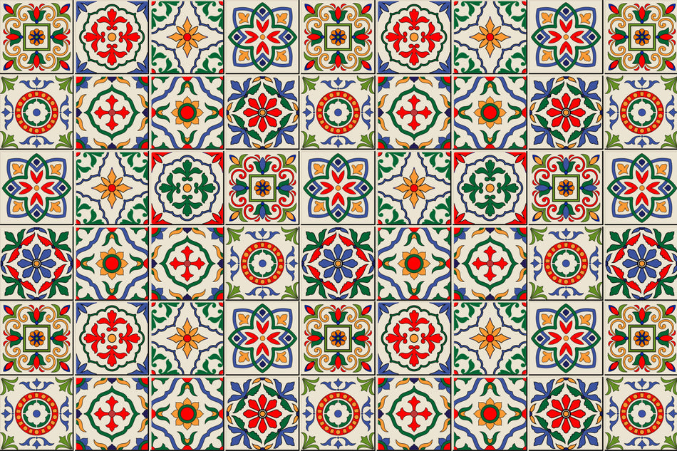 Badrückwand Patchwork