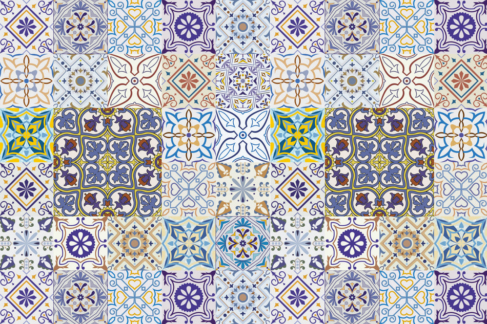 Badrückwand Patchwork