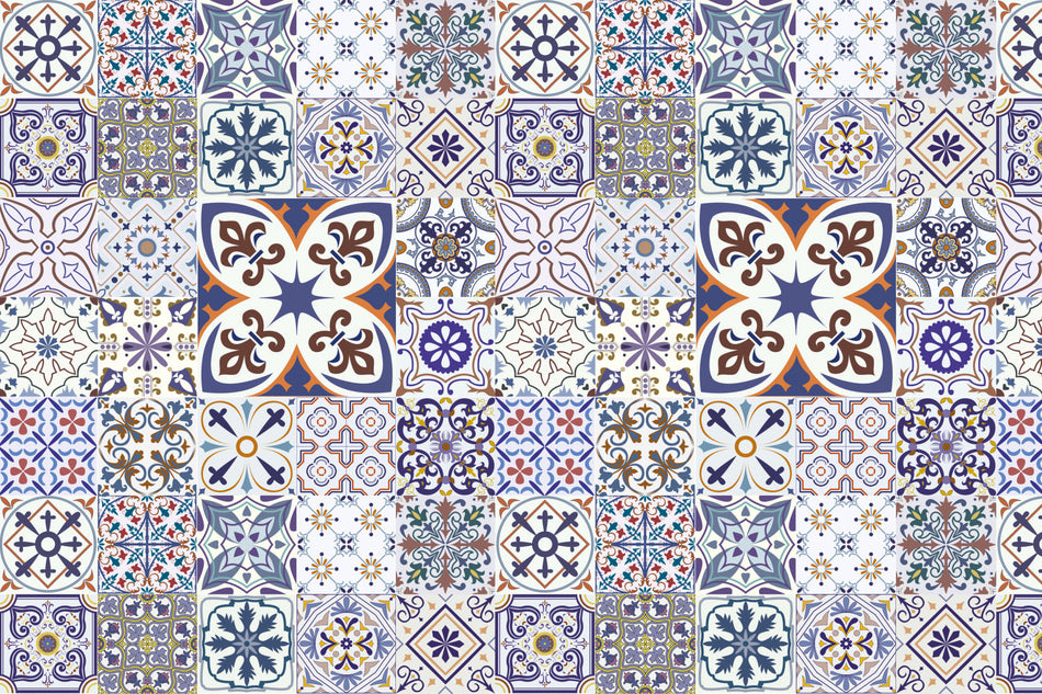 Badrückwand Patchwork