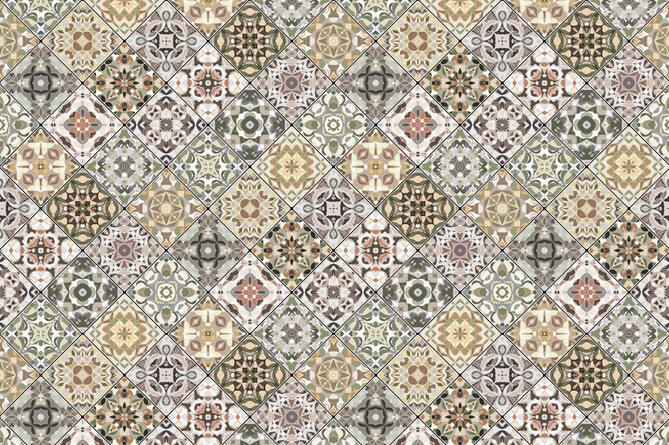Badrückwand Patchwork
