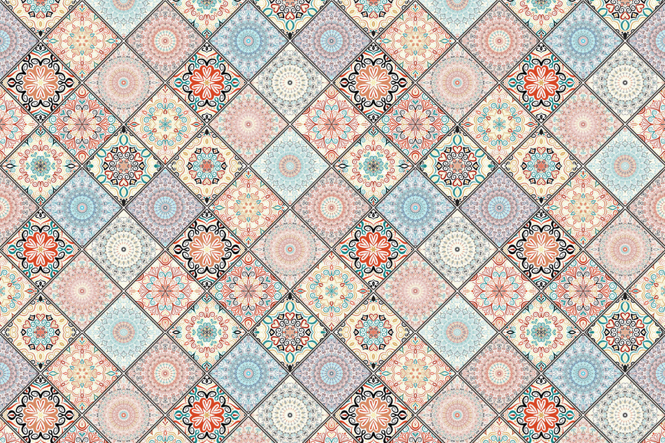 Badrückwand Patchwork