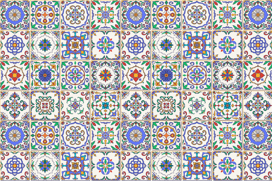 Badrückwand Patchwork