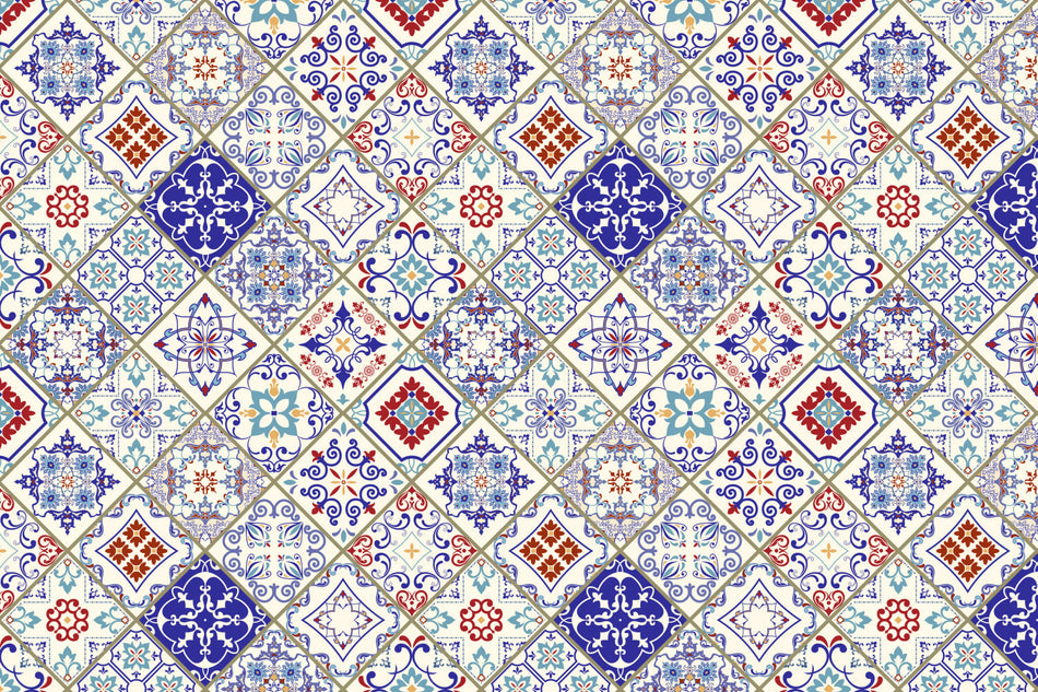 Badrückwand Patchwork