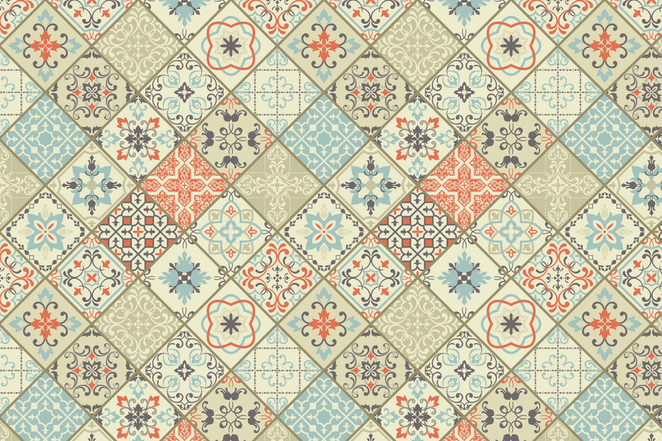 Badrückwand Patchwork
