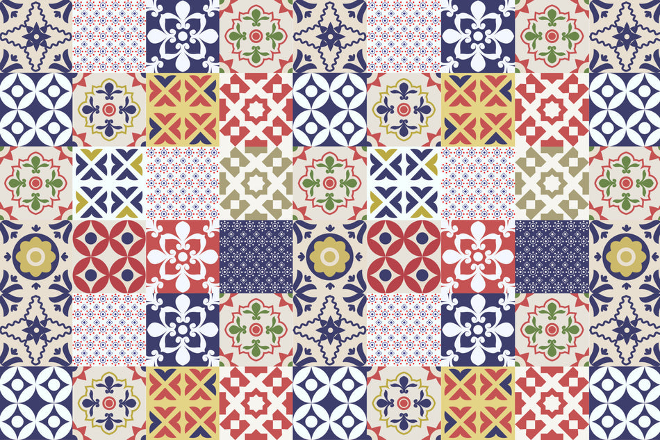 Badrückwand Patchwork