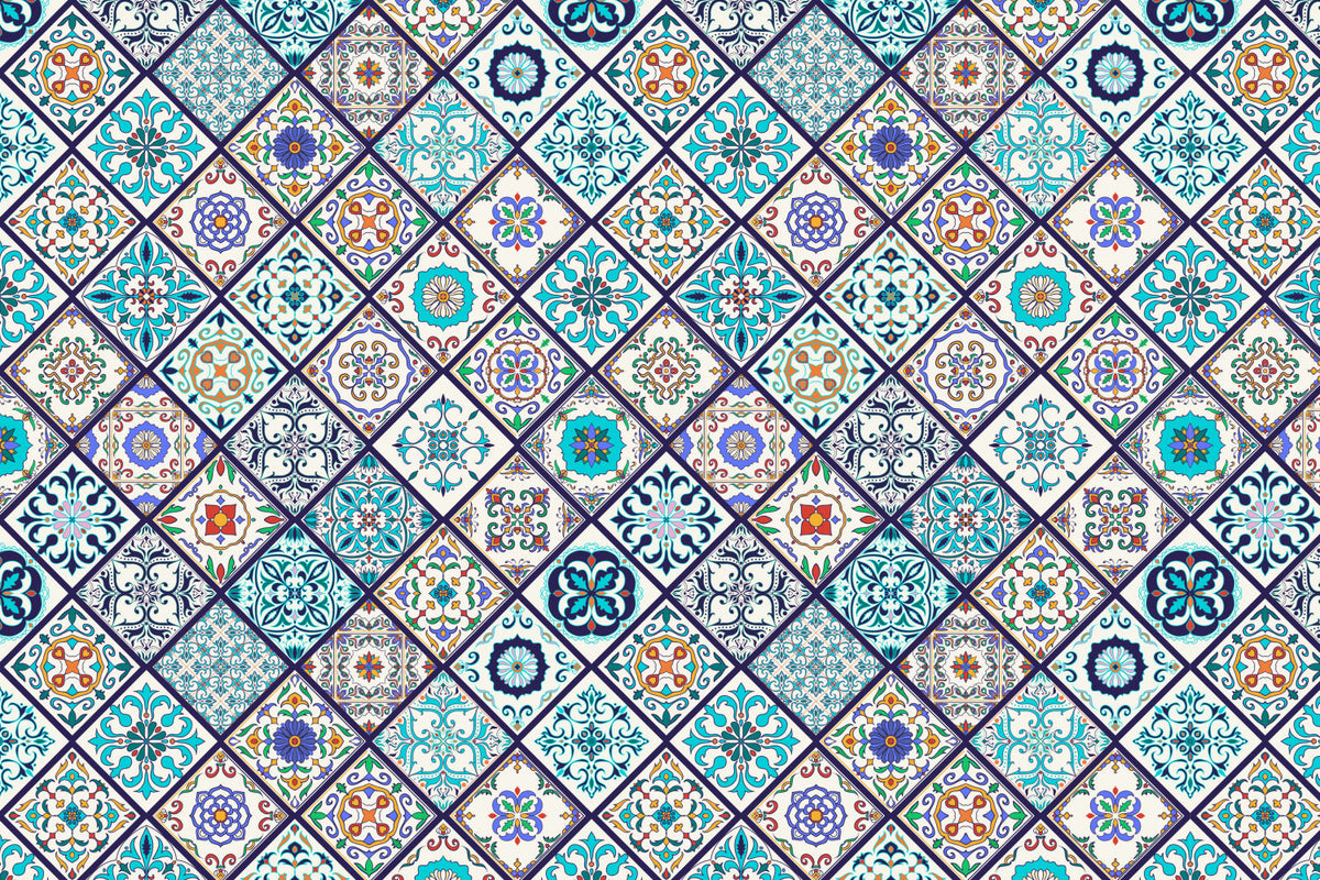 Waschbeckenrückwand Patchwork