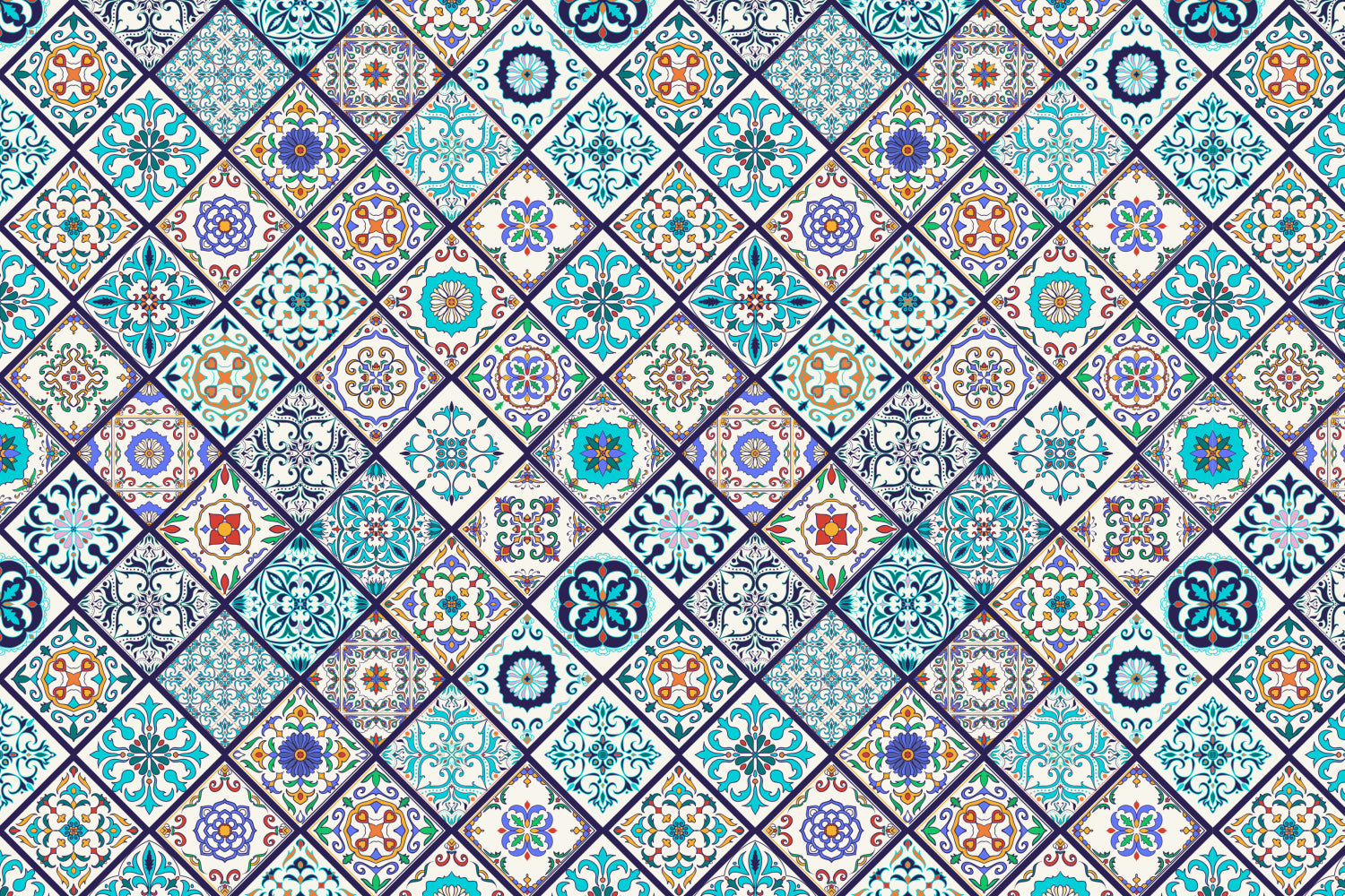 Badrückwand Patchwork