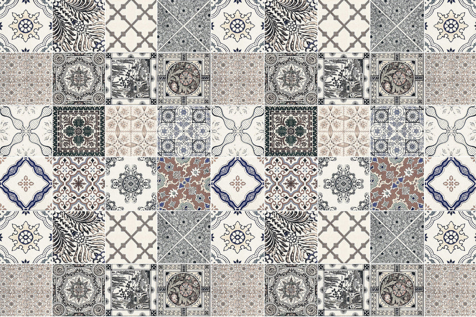 Badrückwand Patchwork