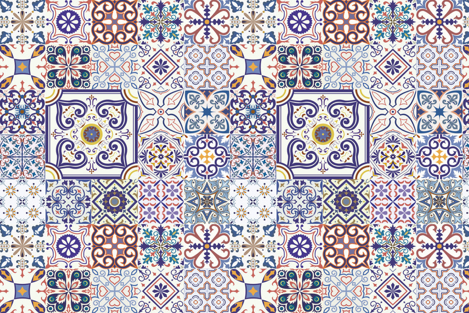 Badrückwand Patchwork