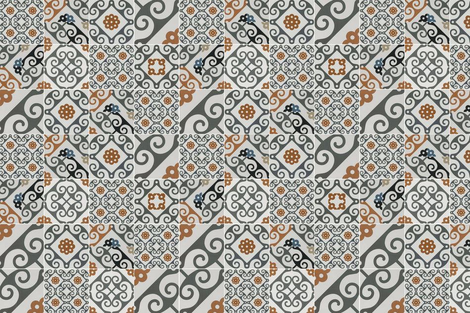 Badrückwand Patchwork