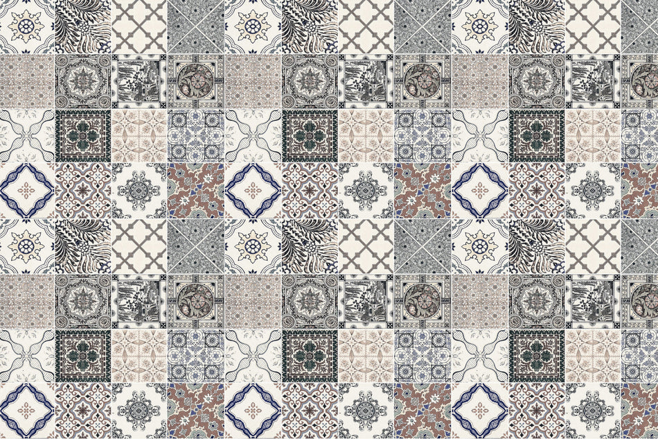 Waschbeckenrückwand Patchwork