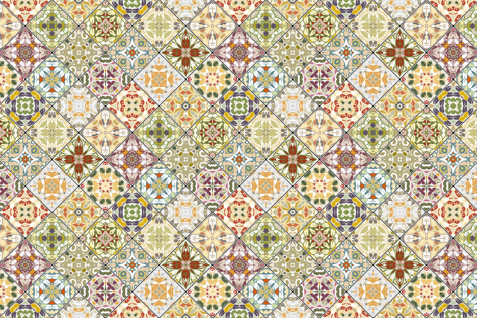Badrückwand Patchwork
