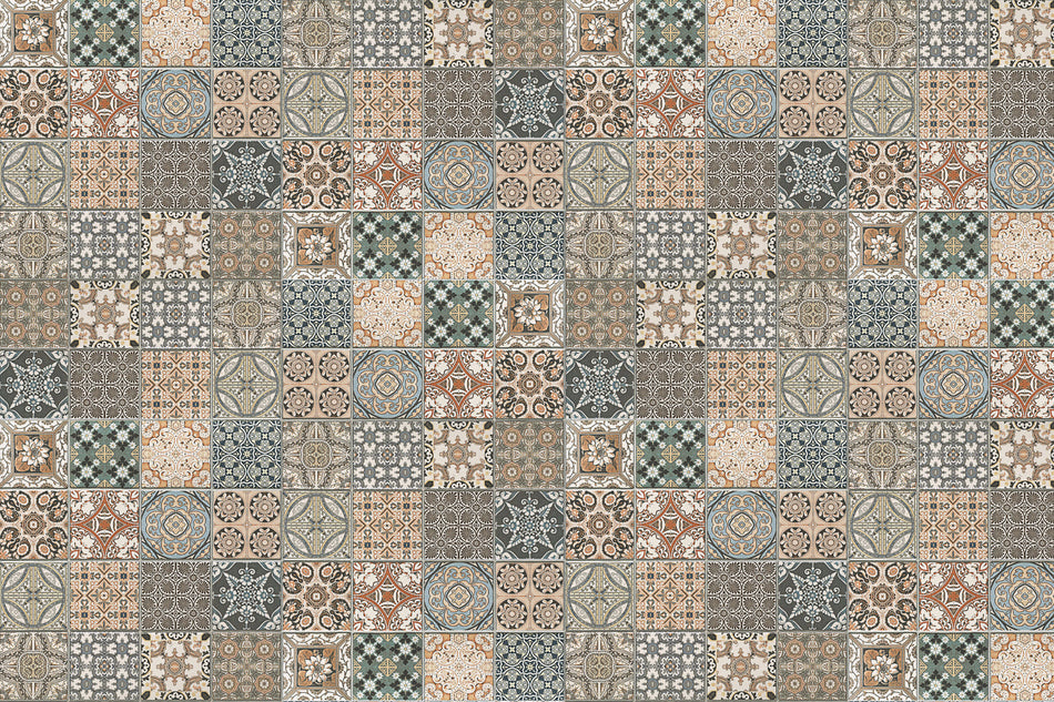 Badrückwand Patchwork