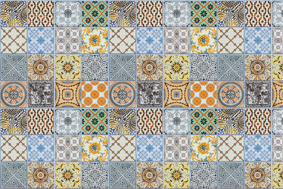 Badrückwand Patchwork