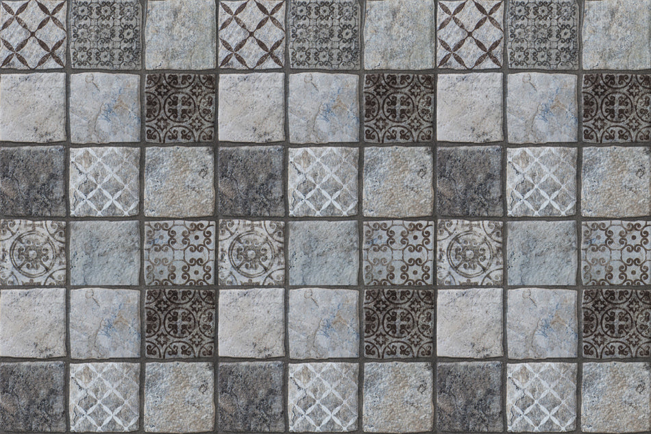Badrückwand Patchwork