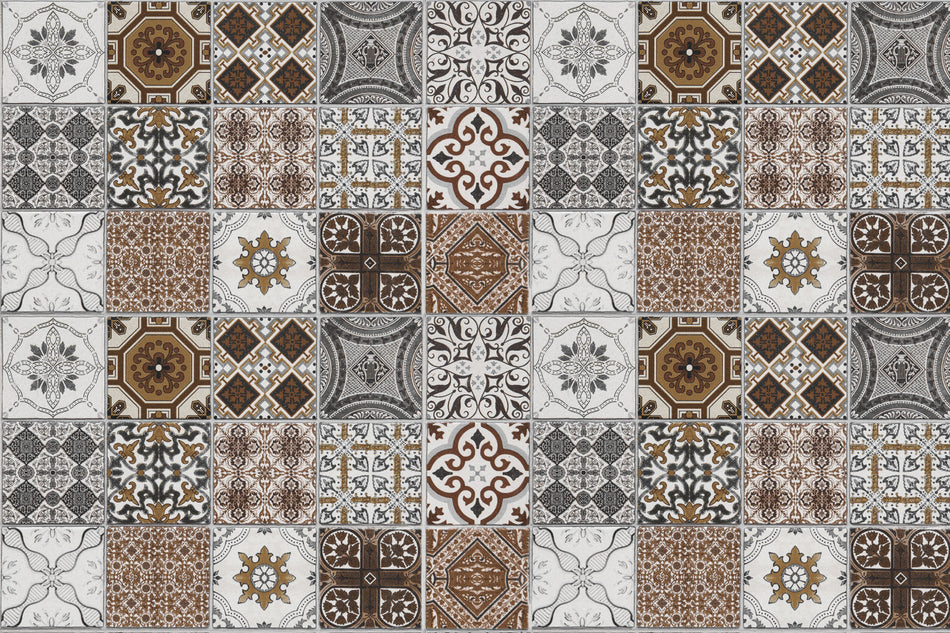 Badrückwand Patchwork