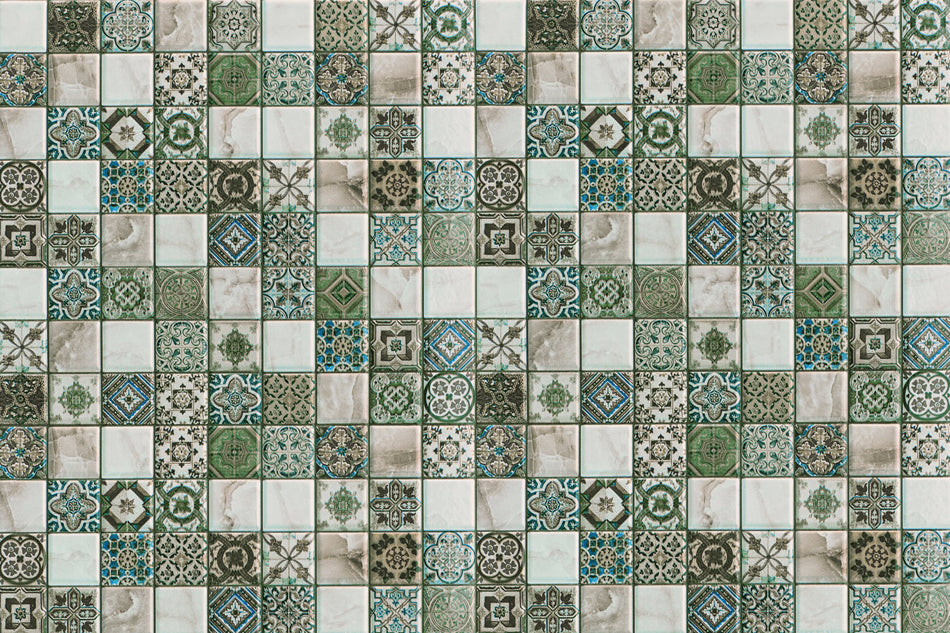 Badrückwand Patchwork