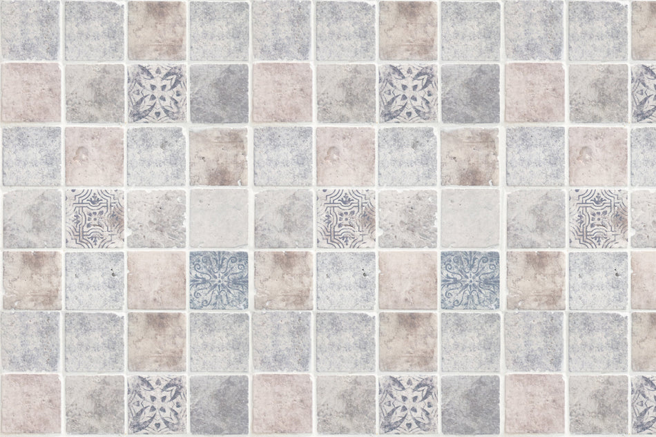 Badrückwand Patchwork