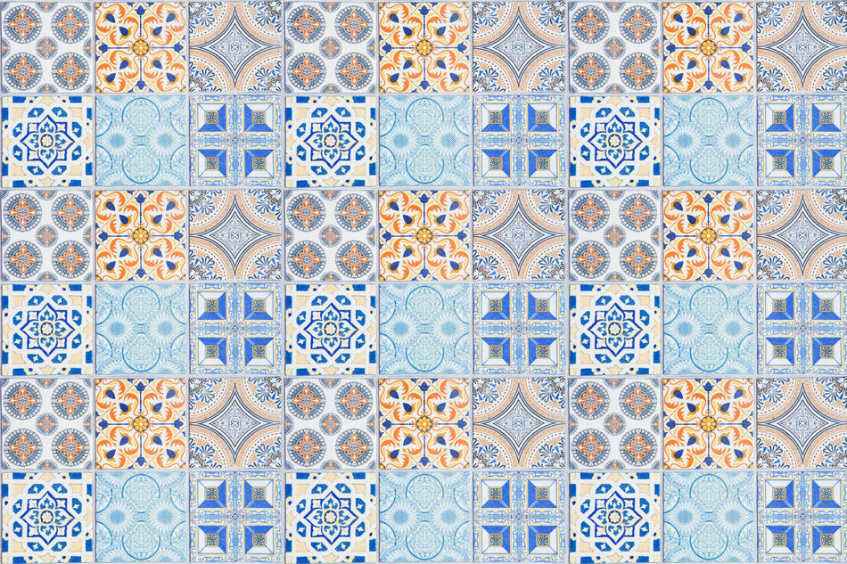 Badrückwand Patchwork