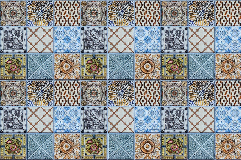 Badrückwand Patchwork