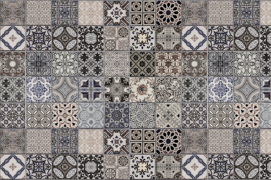 Badrückwand Patchwork