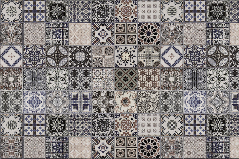 Waschbeckenrückwand Patchwork
