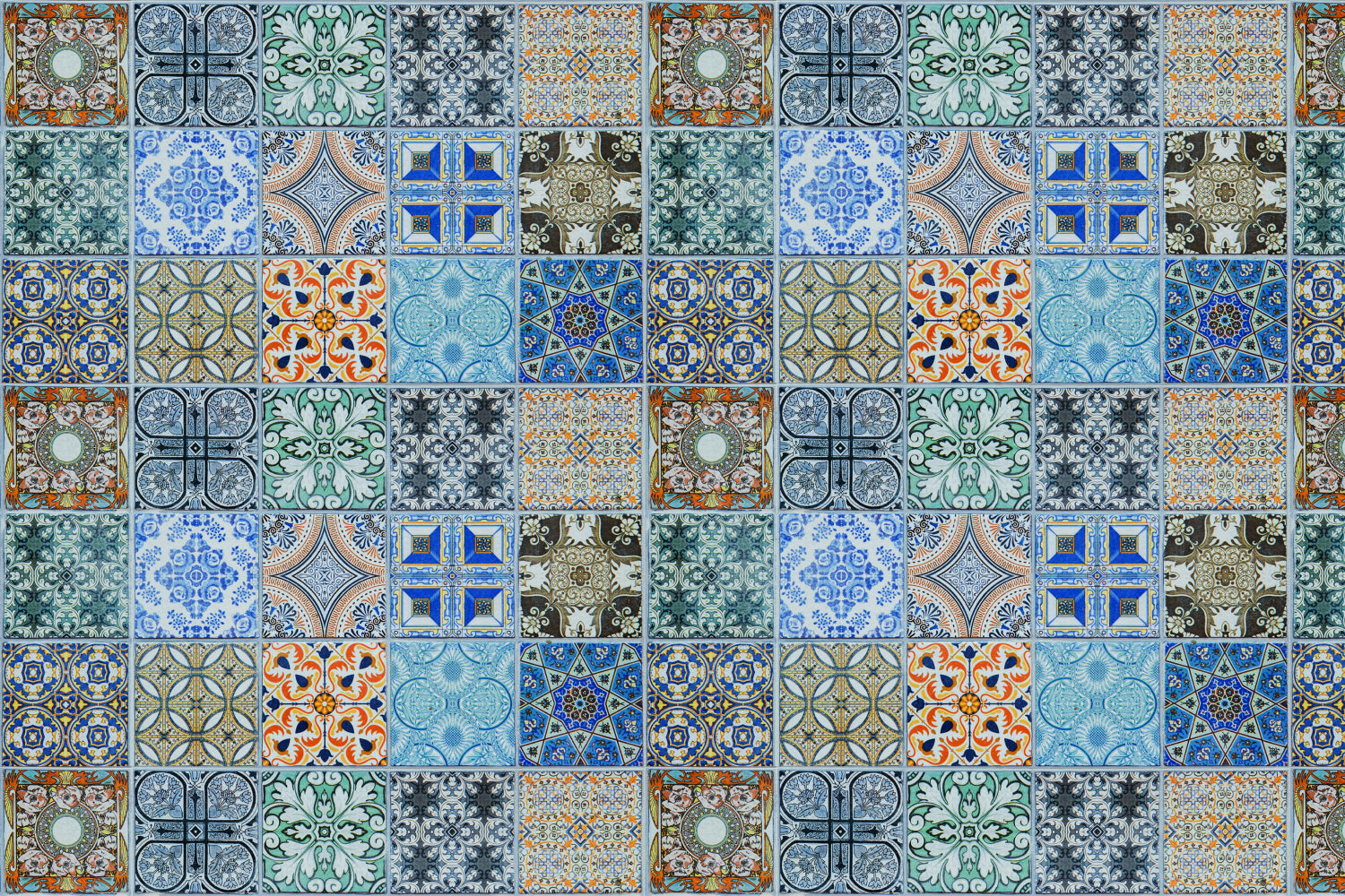 Badrückwand Patchwork