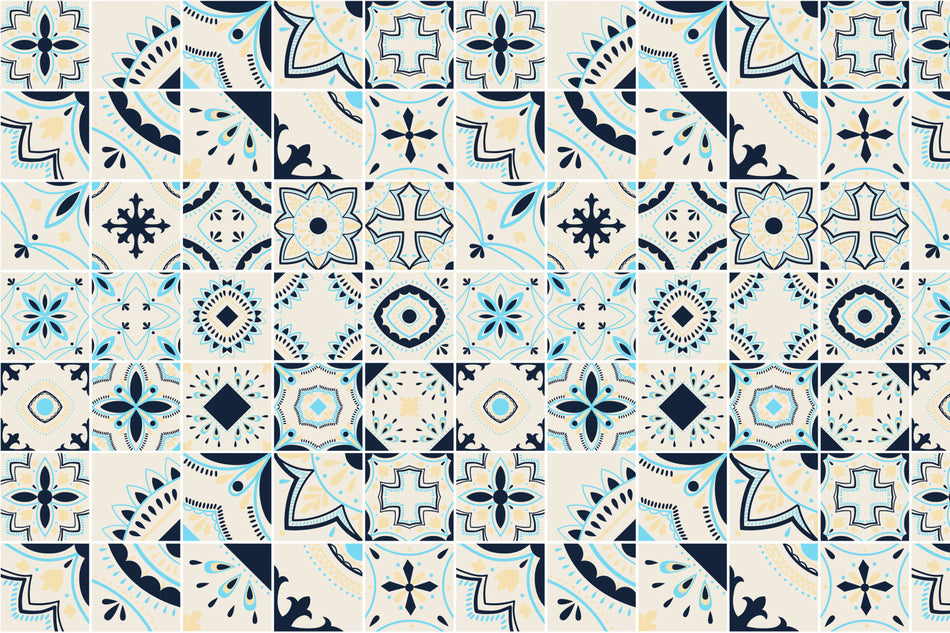Waschbeckenrückwand Patchwork