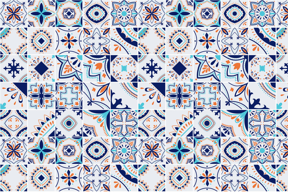 Badrückwand Patchwork