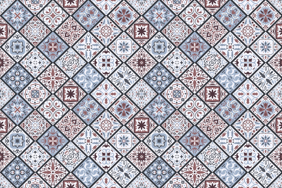 Badrückwand Patchwork