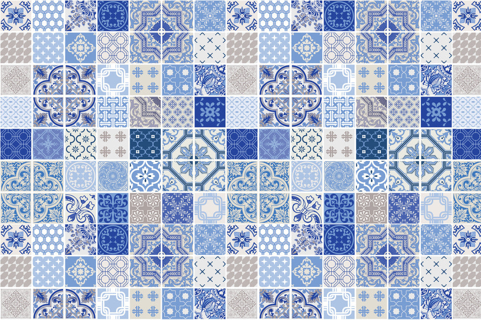 Badrückwand Patchwork