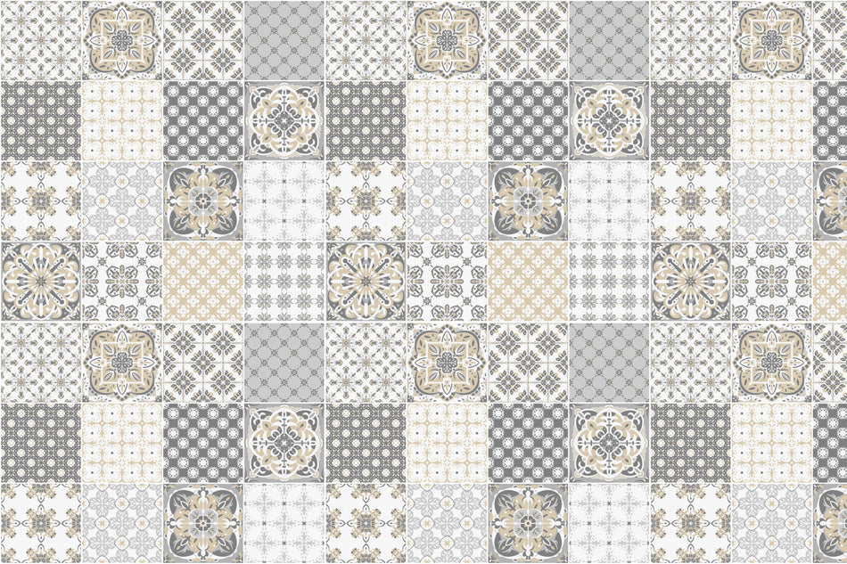 Badrückwand Patchwork