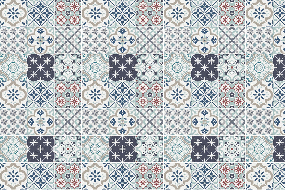 Badrückwand Patchwork