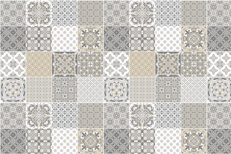 Badrückwand Patchwork