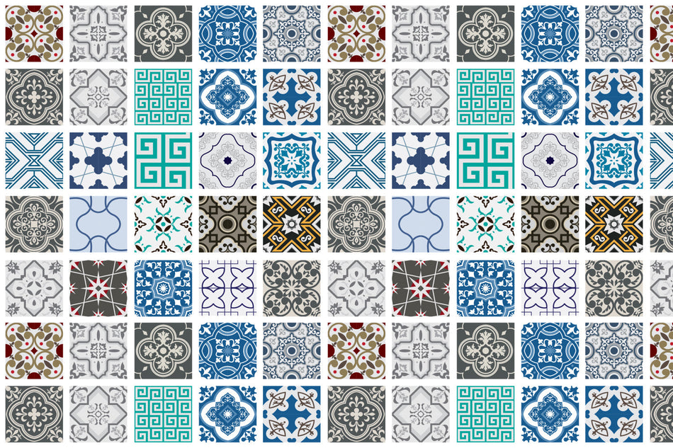 Badrückwand Patchwork