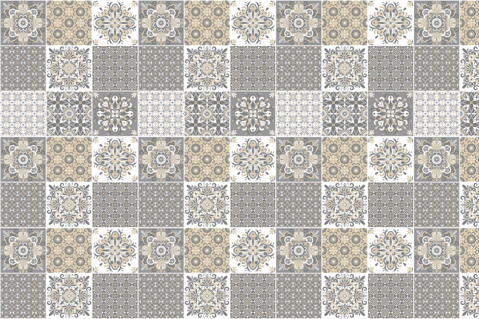 Badrückwand Patchwork