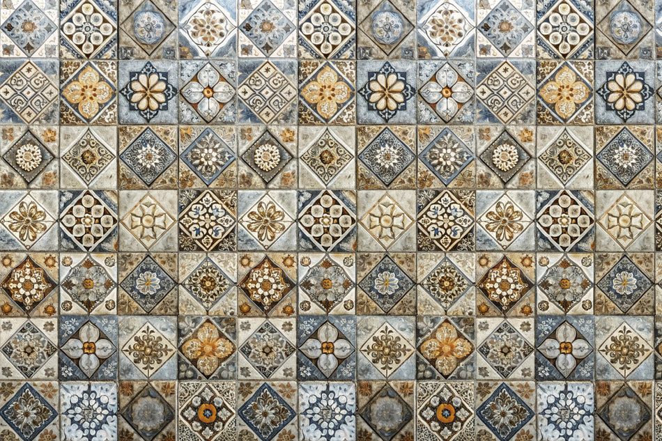 Badrückwand Patchwork