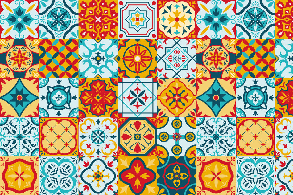 Badrückwand Patchwork