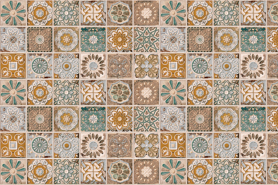 Badrückwand Patchwork